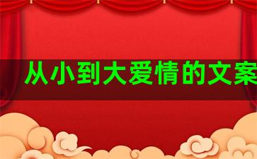 从小到大爱情的文案句子